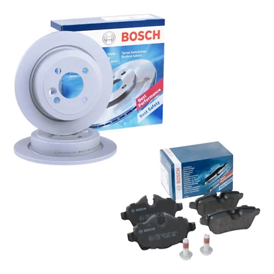 BOSCH Kit Freni POSTERIORI per MINI Cooper (R50-R56-R55-R57) Dischi + Pastiglie - Immagine 1 di 4
