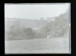 Antique Glass Negative "Countryside/Farm View" 1800-1900s 10.7x8.2cm #4.21 - Picture 1 of 3