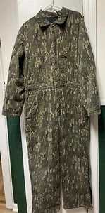 Winchester Conceal Zip& Snap Up Green Camouflage Overalls Mens Size M Worn - Picture 1 of 20