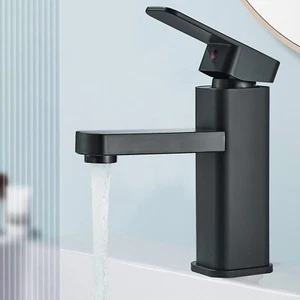 Waschtischarmatur Wasserhahn Bad Waschbecken Wasserfall Mischbatterie Badarmatur - Bild 1 von 10