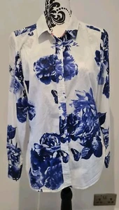 Joules Shirt Blouse Size 10 UK Floral Mint Condition - Picture 1 of 6