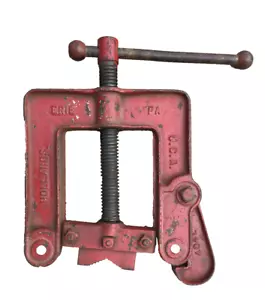 Vtg. Hollands 404Y Pipe Clamp, Vise, USA, Incomplete - Foto 1 di 4