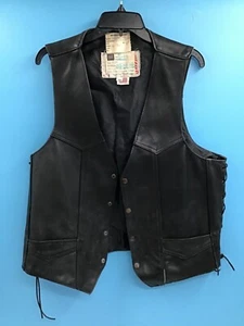 Classic Leather Black Leather Vest Used by the San Francisco & Houston Operas 48 - Picture 1 of 7