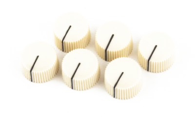 Perillas amplificador Fender vintage, juego de 6 en blanco envejecido, MPN 0990933000 Foto 1 de 2