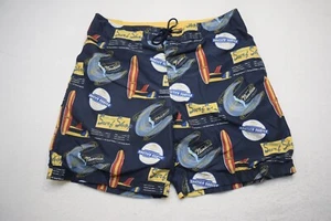 Nautica Board Shorts Swim Trunks Graphic With Pockets Mens Size 38 x 9.5" - Picture 1 of 6