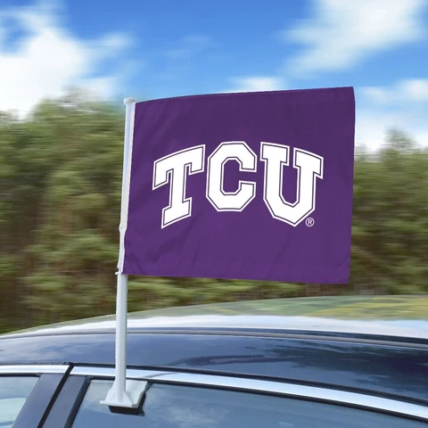 NCAA - TCU Horned Frogs Car Flag Large 1pc 11" x 14" Cover