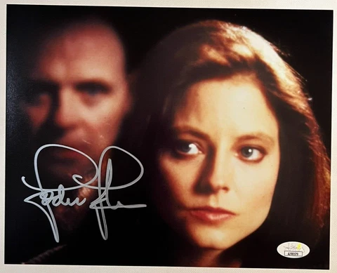 JODIE FOSTER SIGNED AUTOGRAPHED 8X10 PHOTO SILENCE OF THE LAMBS HOPKINS JSA COA Cover