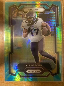 2023 Panini Prizm Football KJ Osborne #194 Green Prizm /175 - Picture 1 of 2
