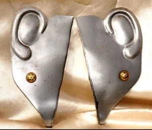 Roman Imperial Gallic Italic helmet steel ear cover attachments brass knob tie - Picture 1 of 6