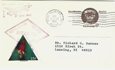 1971 Advertising Postal Card Rattlesnake Island Local Post, Port Clinton OH - Image 1 of 2