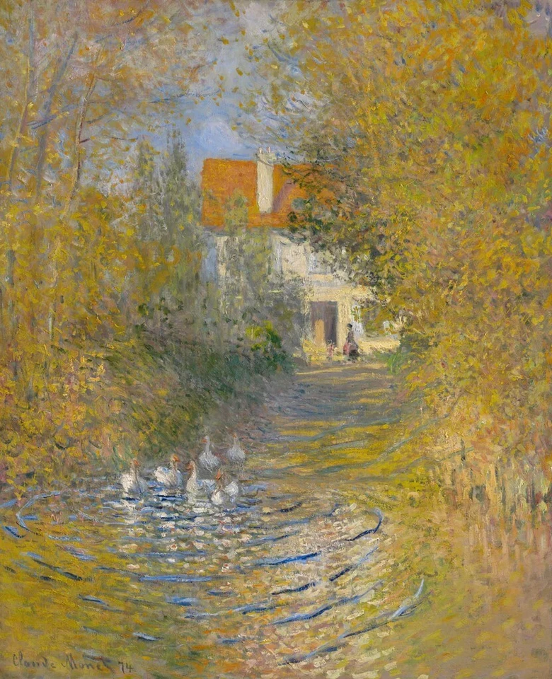 The Geese 1874, Claude Oscar Monet, Wall Decor Art Print  14" x 11"   3336 - Image 1 of 1