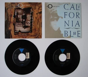Roy Orbison 7" 45's W/PS-CALIFORNIA BLUE & YOU GOT IT JEFF LYNNE EX CONDITION - Picture 1 of 8