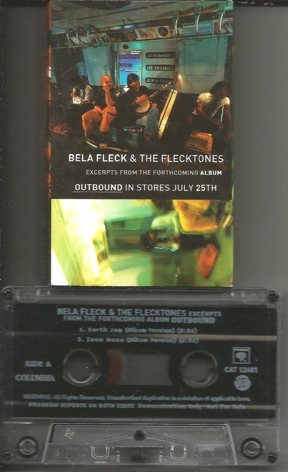 BELA FLECK & THE FLECKTONES Earth / Zona PROMO Cassette Tape Single Cassiingle   - Image 1 of 1