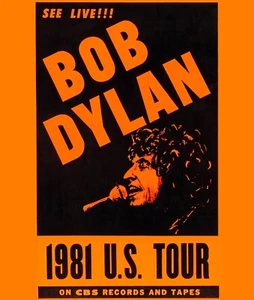 BOB DYLAN - Wall Art Poster of 1981 US Concert Tour - 8x10 Photo - Picture 1 of 1