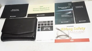 Hyundai Genesis 2009 juego de libros manuales para dueños con estuche - Imagen 1 de 1
