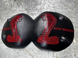 05-14 Mustang Black Satin Gt500 Strut Tower Covers Caps (Cobra W Gt500) - Picture 1 of 17