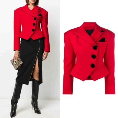 Custom Made To Order Womens Button Front Short Suit jacket Coat Plus 1x-10x L633 - Image 1 of 4