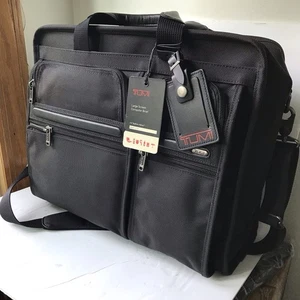 TUMI Business Bag 2 Way Ballistic Nylon Briefcase Black Alpha Used - Picture 1 of 5
