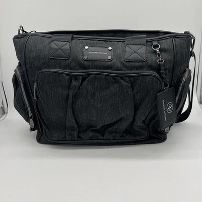 Bolso de Mano Adrienne Vittadini Grande para Computadora de Viaje de Fin de Semana Negro Foto 1 de 4