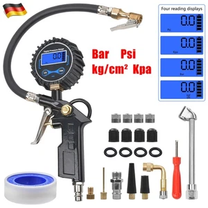 Profi Reifenfüllpistole Luftdruckprüfer Druckluft Reifenfüller Ablassknopf DE - Bild 1 von 14