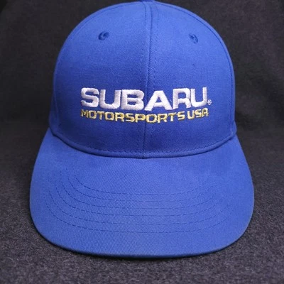 Subaru Motorsports USA Hat Logo Blue Cap WRX Racing STi Snapback - Image 1 of 4