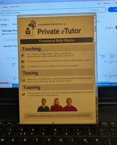 EVERYONE DESERVE A PRIVATE eTUTOR - FUNCTIONAL SKILL MATHS VGC (DISC 2 & 3 ONLY) - Picture 1 of 2
