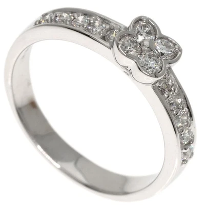 Ponte Vecchio  Flower Diamond Ring K18 White Gold  Ladies [Used] - Image 1 of 4