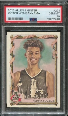 2023 VICTOR WEMBANYAMA ROOKIE PSA 10 Allen & Ginter #271 RARE Rookie Card🔥 - Image 1 of 2