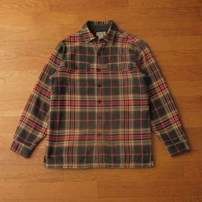 LL Bean Mens Plaid Flannel Fleece Lined Shirt Jacket Size S Reg - Image 1 of 4