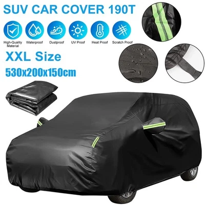 Universal Large SUV Car Cover Outdoor Waterproof Dust Sun All Weather Protection Foto 1 de 4
