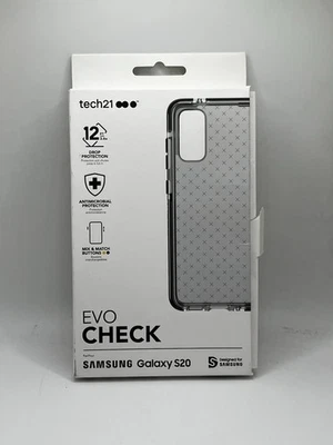 Tech21 Evo Check Case for Samsung Galaxy S20 Clear Protective Cover - Image 1 of 4