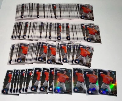 2016 Bowman Draft Kyle Tucker Paper Chrome Refractor LOT (350) Houston Astros - Image 1 of 4