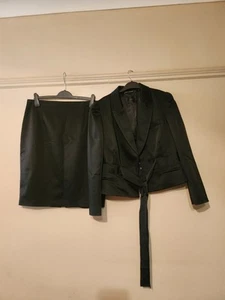 Coast Ladies Black Skirt Suit Set, Size 18 - Picture 1 of 10