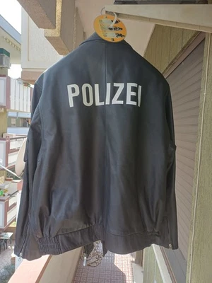 Police Leateher jacket brand  60 Giacca Pelle Polizei Polizia  - Imagen 1 de 4