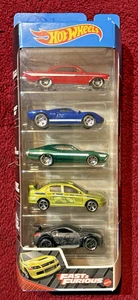 Hot Wheels Fast & Furious 5 Pack Lancer Evo Impala Ford Gt Grand Torino Nissan - Picture 1 of 1