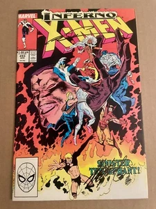 Uncanny X-Men #243 SIGNED Chris Claremont Marc Silvestri Marvel 1989 Inferno - Picture 1 of 1