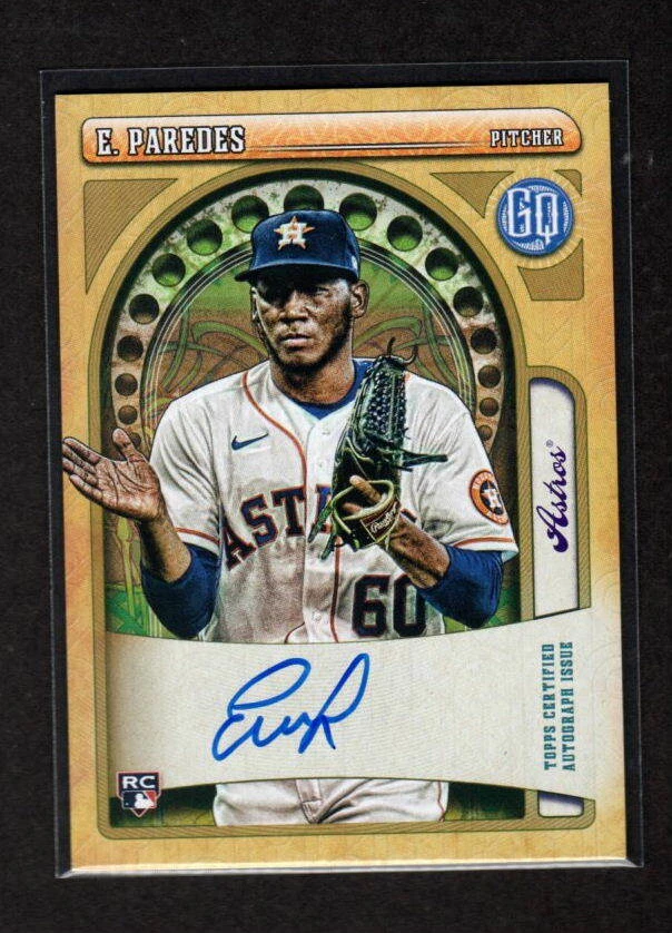 ENOLI PAREDES 2021 GYPSY QUEEN ROOKIE AUTOGRAPHED CARD HOUSTON ASTROS - Image 1 of 1