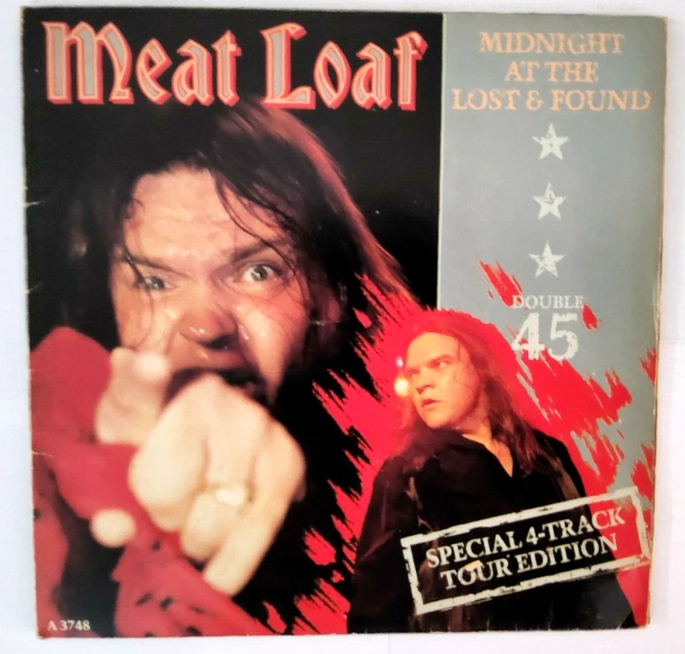Meat Loaf Midnight at the Lost and Found 2 x 7" vinyl Gatefold P/S vinyl record - Image 1 of 4
