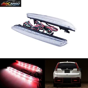 Clear Lens LED Bumper Reflector Backup Tail Brake Light For 12-14 Honda CR-V CRV - Foto 1 di 20