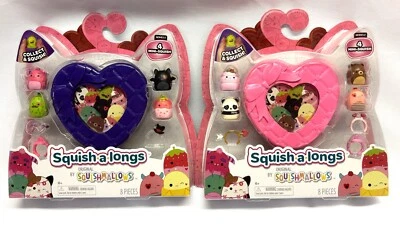 Squishmallow Squish-a-Longs Serie 2 Juego de Pascua - Azul Claro y Amarillo - NUEVO Foto 1 de 4