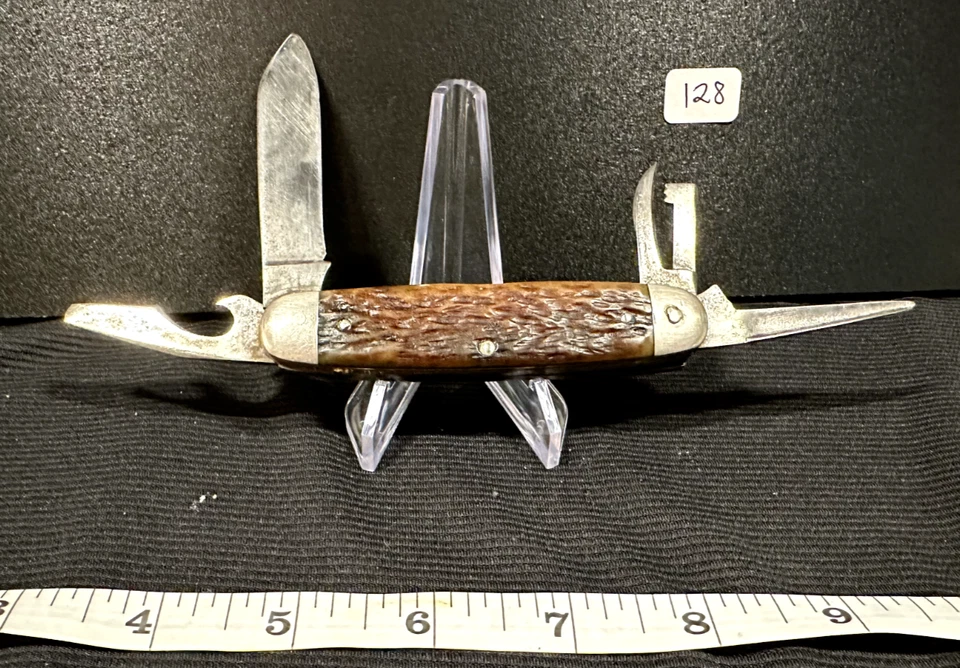 Navaja de Bolsillo Plegable de 4 Hojas con Mango Planificado Remington De Colección Foto 1 de 4