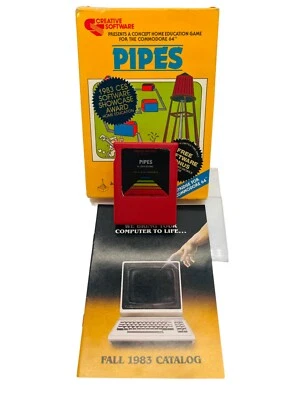 Pipes Commodore 64 Creative Software Education Game 1983 in Original Box💥 - Image 1 of 4