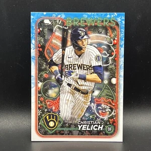 Christian Yelich 2024 Topps Holiday Baseball #H140 Milwaukee Brewers - Picture 1 of 2