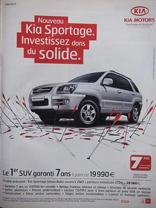 PUBLICITÉ DE PRESSE 2007 KIA SPORTAGE URBAN RIDER ESSENSE 2WD - ADVERTISING - Imagen 1 de 1
