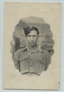 POSTCARD Soldiers portrait. Uniform. war RPPC - Picture 1 of 2