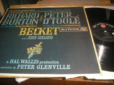 RICHARD BURTON PETER O' TOOLE BECKET DIALOGUE HIGHLIGHTS RCA VICTOR RD 7679 MONO - Image 1 of 3