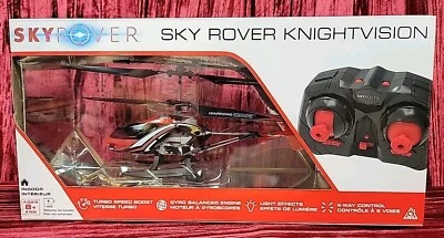 Sky Rover KnightVision Remote Control Indoor Helicopter with LED Lights Red NEW - Image 1 of 4