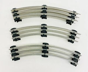 K-Line O O27 Gauge 27 Curved Tubular Track Lot of 7 Track Pieces - Picture 1 of 5