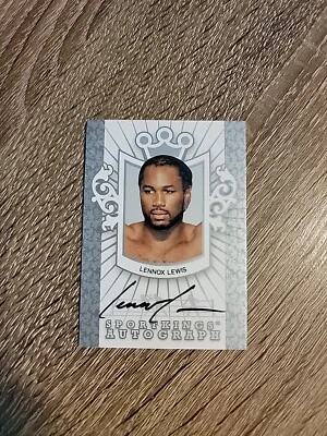 2009 Sportkings Series C Auto Silver Version LENNOX LEWIS #A-LL3 Auto - RARE!!! - Image 1 of 4