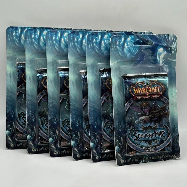 World of Warcraft TCG Sealed Collectible Card Game Packs for sale